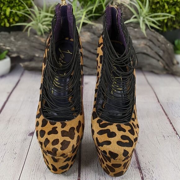 London Trash Ceres Leopard Platform Stiletto Pumps - Picture 2 of 12